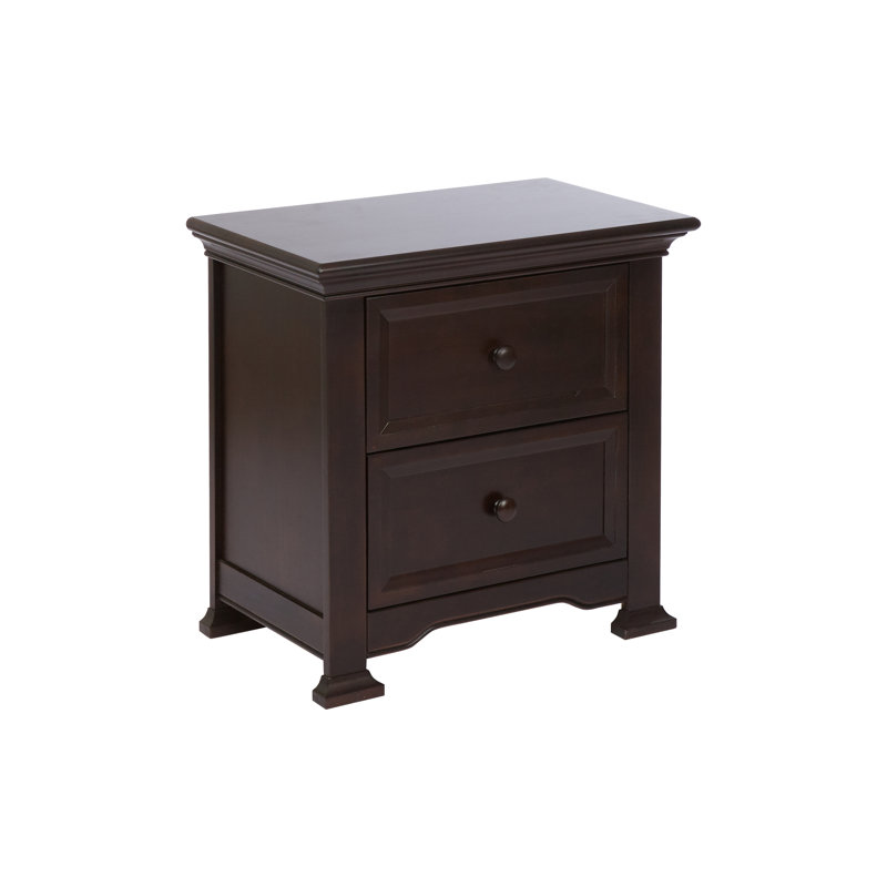 Imina 2 Drawer Nightstand, Espresso