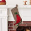 Hand-Felted Wool Christmas Cardinal Stocking