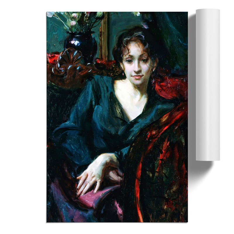Isabella Stewart Gardner by John Singer Sargent - Frameless Print, 30cm H x 21cm W x 0.1cm D