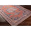 Tapis oriental brûlé orange / bleu lavable à la machine Bria-257245561