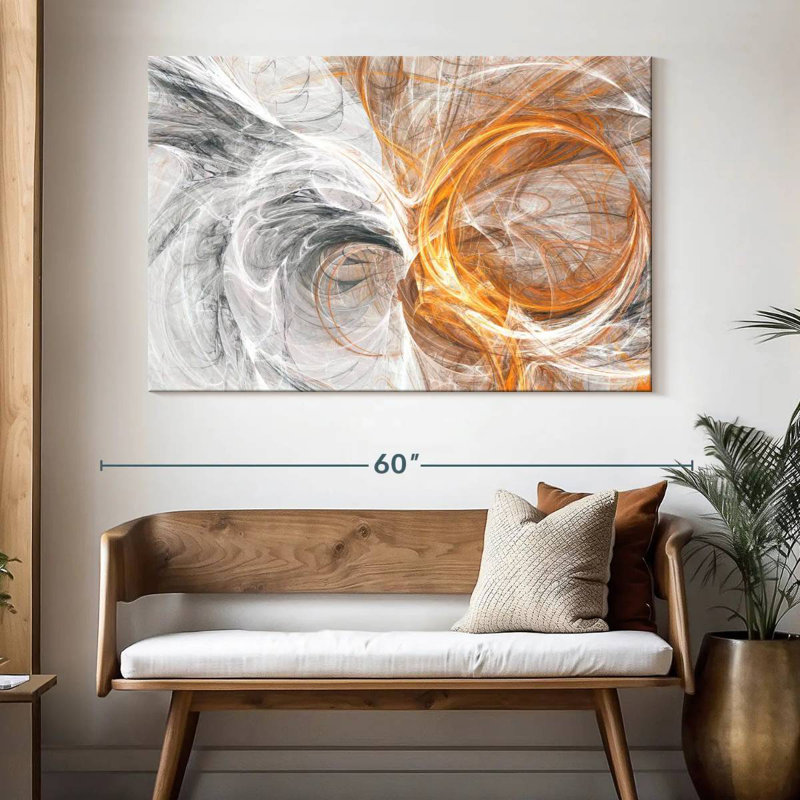 Avery Whirlpool Dynamic Abstract, 34" H x 51" W