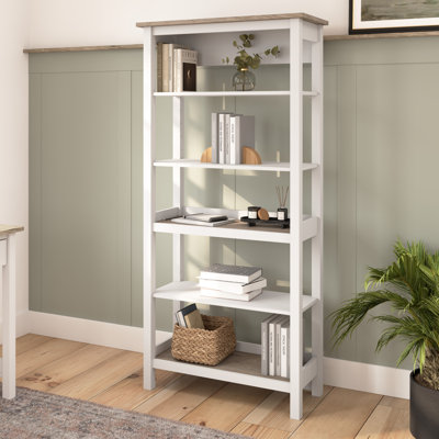 Dharmender Unfinished Etagere Bookcase