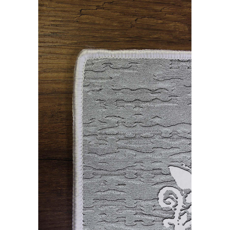 Tapis d'entrée de qualité supérieure, 2,6 x 4,9 pieds, 100% polyester, 650 gr / m² | Pois antibactérien antidérapant en PVC, d'une hauteur de poils de 0,3 po | Lavable à la machine, impression numérique 3D, durable et élégante pour la décoration intérieure