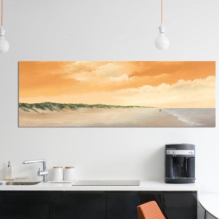 «Le long de la mer II», reproduction sur toile, H 24 po x l 72 po x P 1,5 po, Toile tendue
