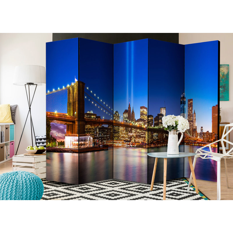 Chandni Solid Wood Folding Room Divider, 5