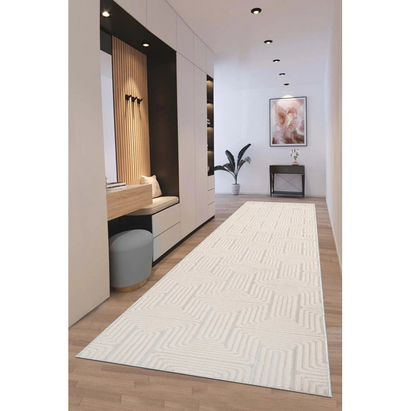 Solid Colour Area Rug, Runner 60 x 300 cm