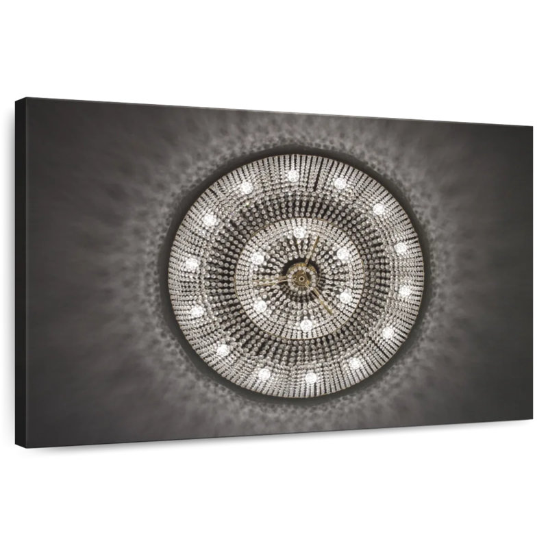 Lustre sous le cristal Kerner, H 30 po x l 45 po