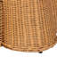 Naturel avec motif festonné ondulé, forme rectangulaire, siège amovible rembourré en tissu de couleur miel, profondeur 22,29 po, largeur 46,24 po, hauteur 18,53 po, bordure 28,32 lb, bordure, mousse