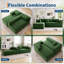 Canapé d'angle modulaire 2 pièces, canapé en chenille en forme de L avec méridienne pour salon-310866352