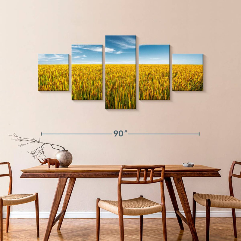 Suzhou Wheat Field, 42" H x 92" W