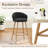 Upholstered Counter Stool With Metal Frame-502709017-502709018