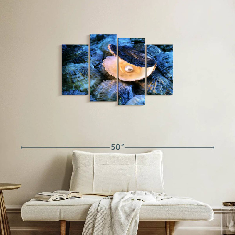 Brampt Natural Pearl Oyster, 22" H x 36" W