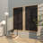 Metal Geometric Black Wall Decor Set