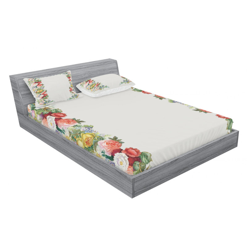 Microfiber Sheet Set, Queen Sheet Set with Fitted Sheet