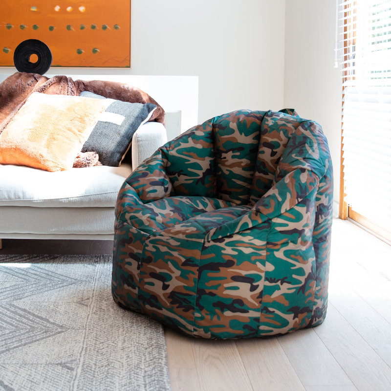 Fauteuil poire Big Joe Milano, Milano, 100% polyester camouflage Woodland