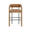 Upholstered Stool with Solid Wood Frame-96097333