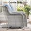 Chaise berçante et pivotante avec coussins 3 pièces Schutt-477883042-477883043