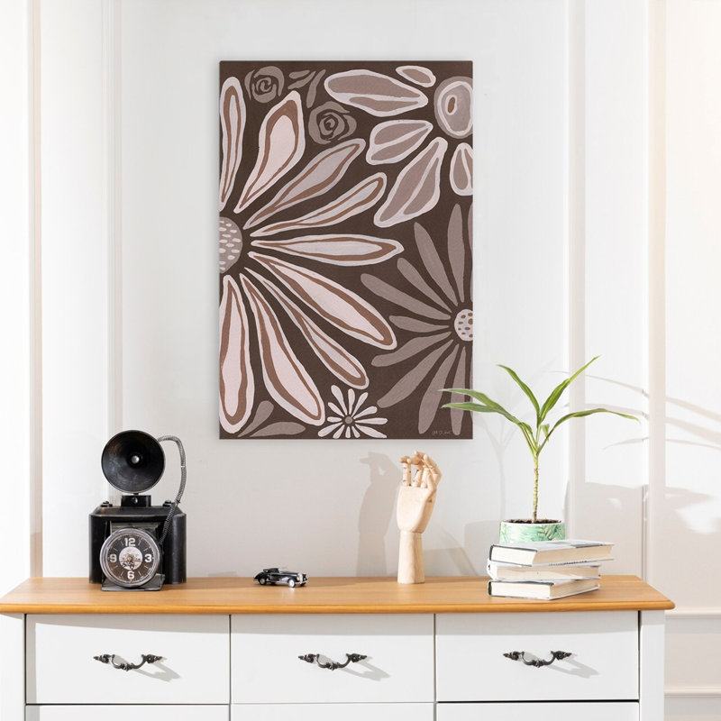 Moka contemporain et décontracté Blooms IV, H 24 po x l 16 po