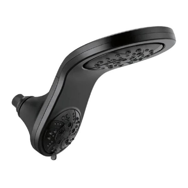 Pomme de douche fixe multifonction, Noir mat