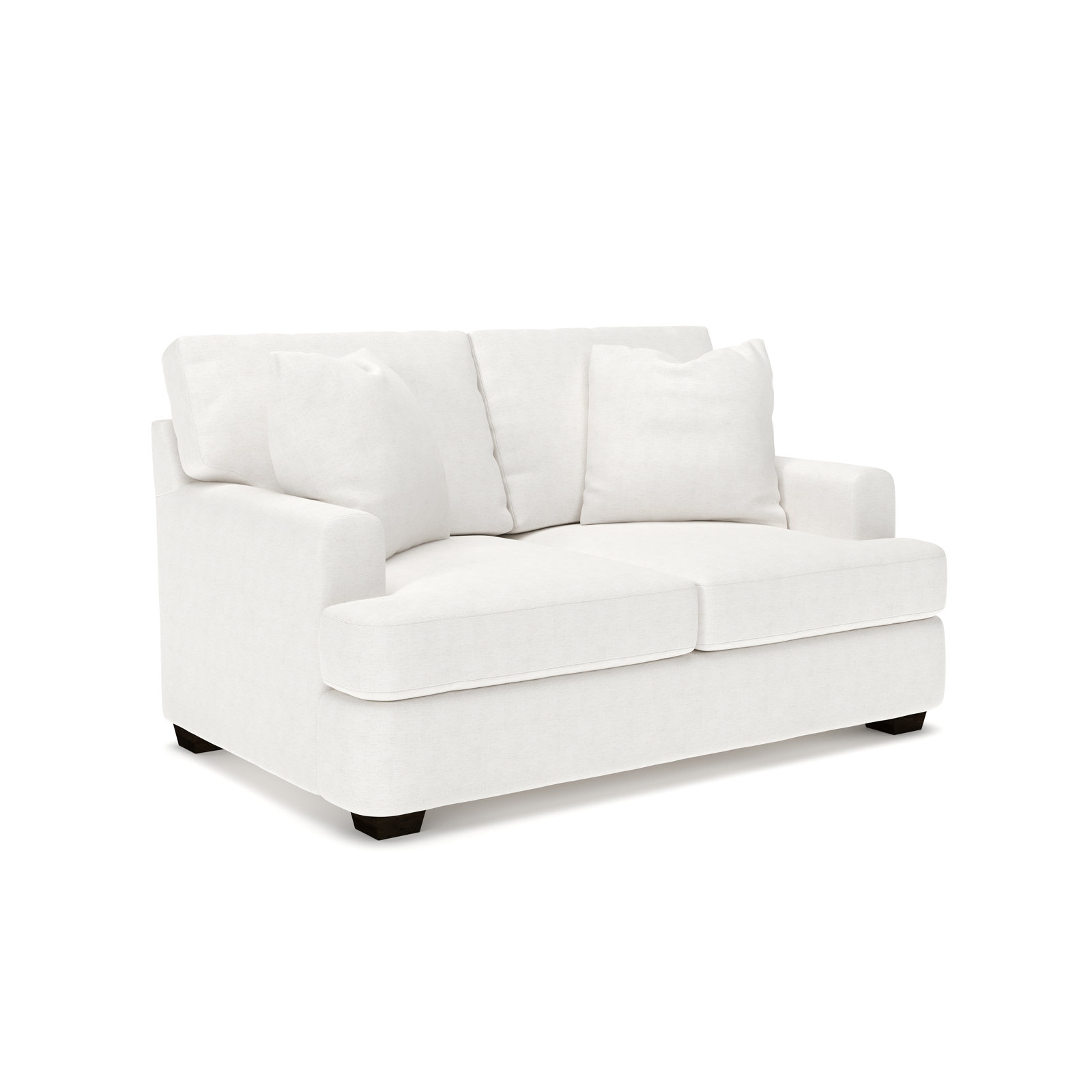 Emilio 65'' Upholstered Loveseat, Nomad Snow Crypton® Chenille