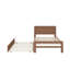 Lit plateforme simple en bois avec lit gigogne Modern Design-1864763108