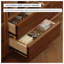 Bibliothèque en bois d'hévéa