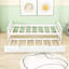 Lit plateforme simple en bois avec lit gigogne simple, tête et pied de lit-721173610