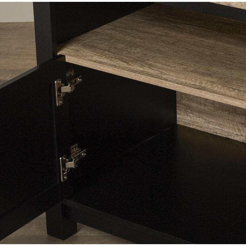 Cambridge Unfinished TV Stand for TVs up to 60", Black