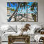 Passerelle sur la plage, reproduction sur toile-1437556375