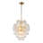 18'' Midcentury Modern Murano Glass Round Chandeliers 6-Light Handblown Glass Pendant Light Fixture Warm Brass Finish For Dining Room Living Room-3514013-3514012