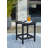 Zaire Rectangular Outdoor Side Table , 14.63'' in. W 18.75'' in. D