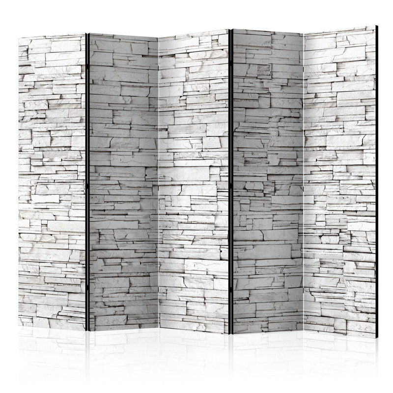 Solid Wood Folding Room Divider, 5