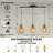 3 - Light Woven Rattan Linear Chandelier 