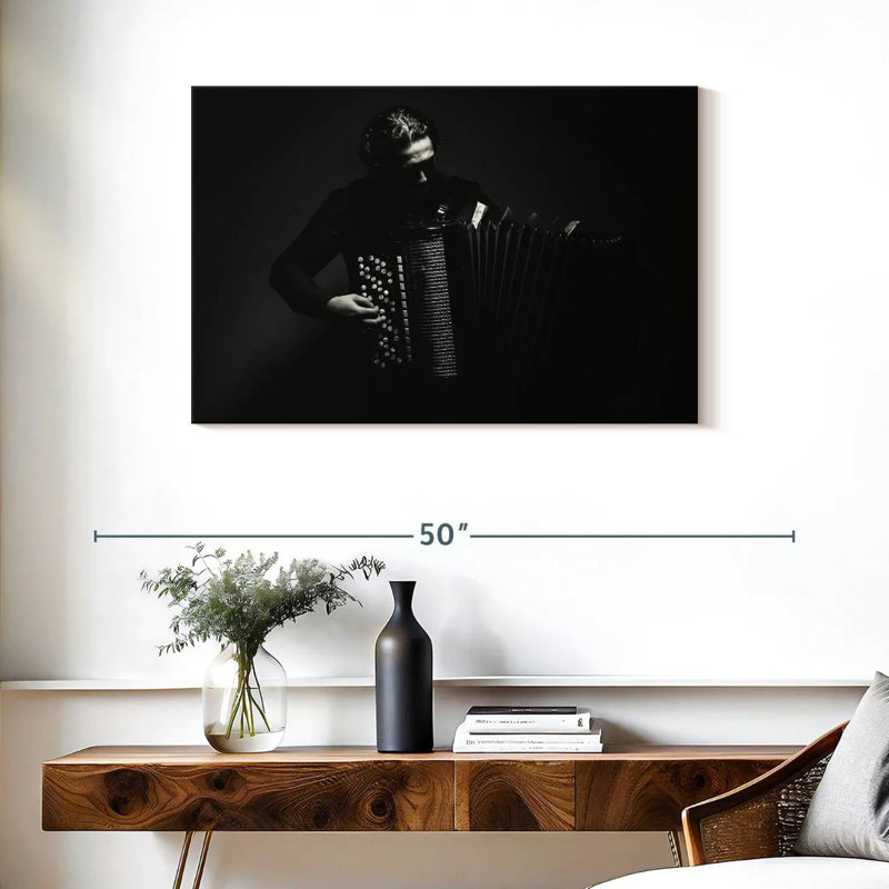 Abarca Monochrome Accordion Player