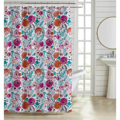 13 Pc Set Shower Curtain Luxurious