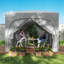3x3m Pop-Up Gazebo Shelter with Accessories Dark Grey-135726316-135726313