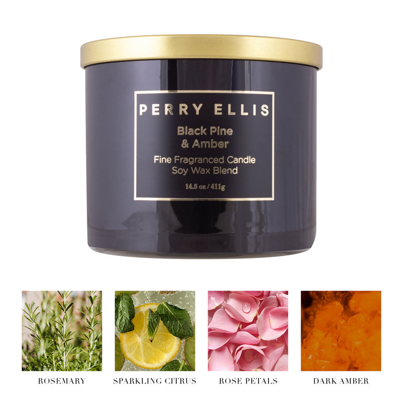 Bougie parfumée en pin noir et ambre