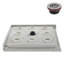 Base de douche en acrylique blanc brillant 32 "x 32" avec drain central Streamline, drain inclus-117295502