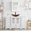 Meuble-lavabo simple 48 po avec plateau Graycelyn-402624793-402624794