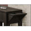 Table d'appoint compacte à finition espresso avec porte-gobelet intégré et rangement caché, parfaite pour le salon et la chambre à coucher-475609003