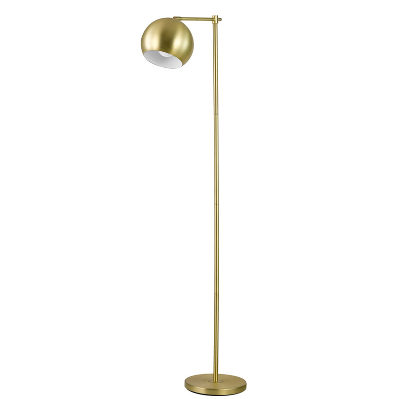 Cianciulli 60'' Floor Lamp, Satin Gold