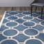 Tapis intérieur / extérieur bleu / beige Sayden-20794341