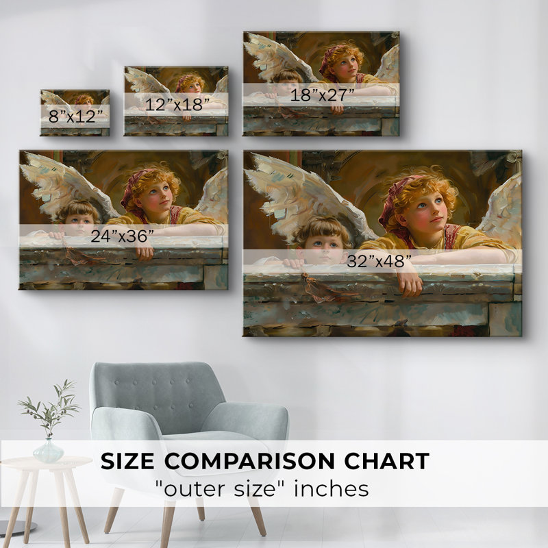Angels From Above-CXII -Gallery Wraraped Cavas, 8 x 12