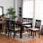 6 - Person Solid Wood Top Four Leg Dining Set-554576945
