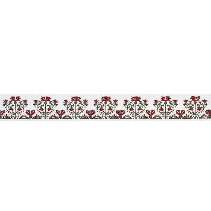 Ruban brodé Schumacher x Mary Mcdonald Custis, Claret