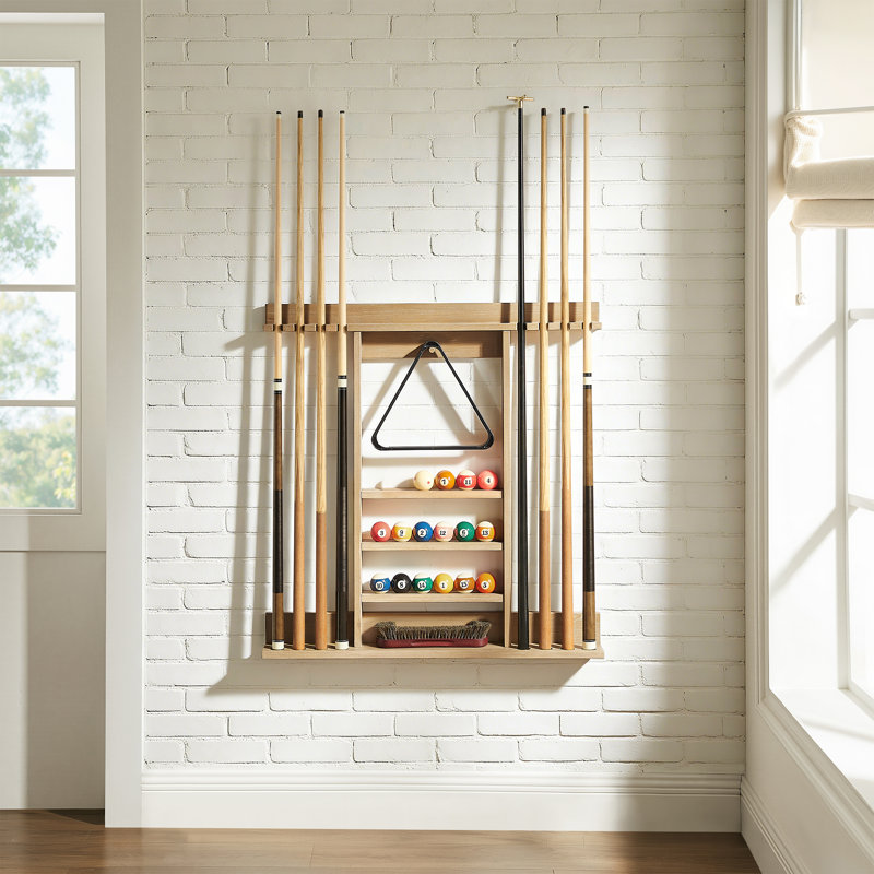 Billiard Wall Rack by HB Home, Sandstone