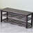 Chinese Style Shoe Changing Stool 8 Pair Solid Wood Shoe Storage Bench