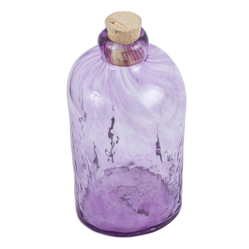 Alvin lilas courants et verre soufflé 13 oz. Carafe à whisky