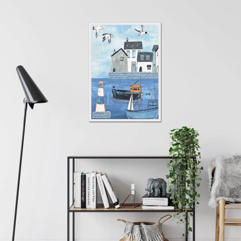 Sailors Rest IV by Melissa Wang - Painting, 50cm H x 34cm W, White Framed Paper Print