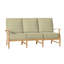 Croquet 75.75" Wide Outdoor Teak Patio Sofa with Cushions-1041148325-1065669894-991378226